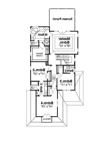 Second Floor image of KEATON House Plan
